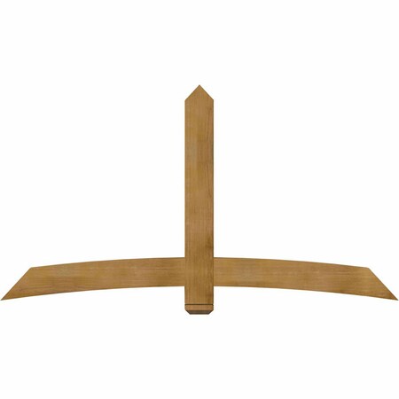 Ekena Millwork Bellingham Rough Sawn Timber Gable Bracket, Western Red Cedar, 84"W x 45"H x 4"D x 6"F, 13/12 Pitch GBW084X45X0406BEL00RWR